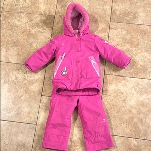 Obermeyer I-Grow girls ski set, size 3
